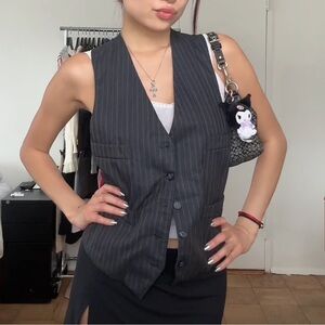 Pinstripe vest